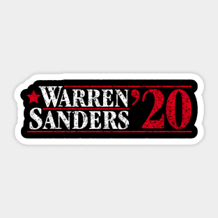 Elizabeth Warren and Bernie Sanders on the one ticket? Sticker